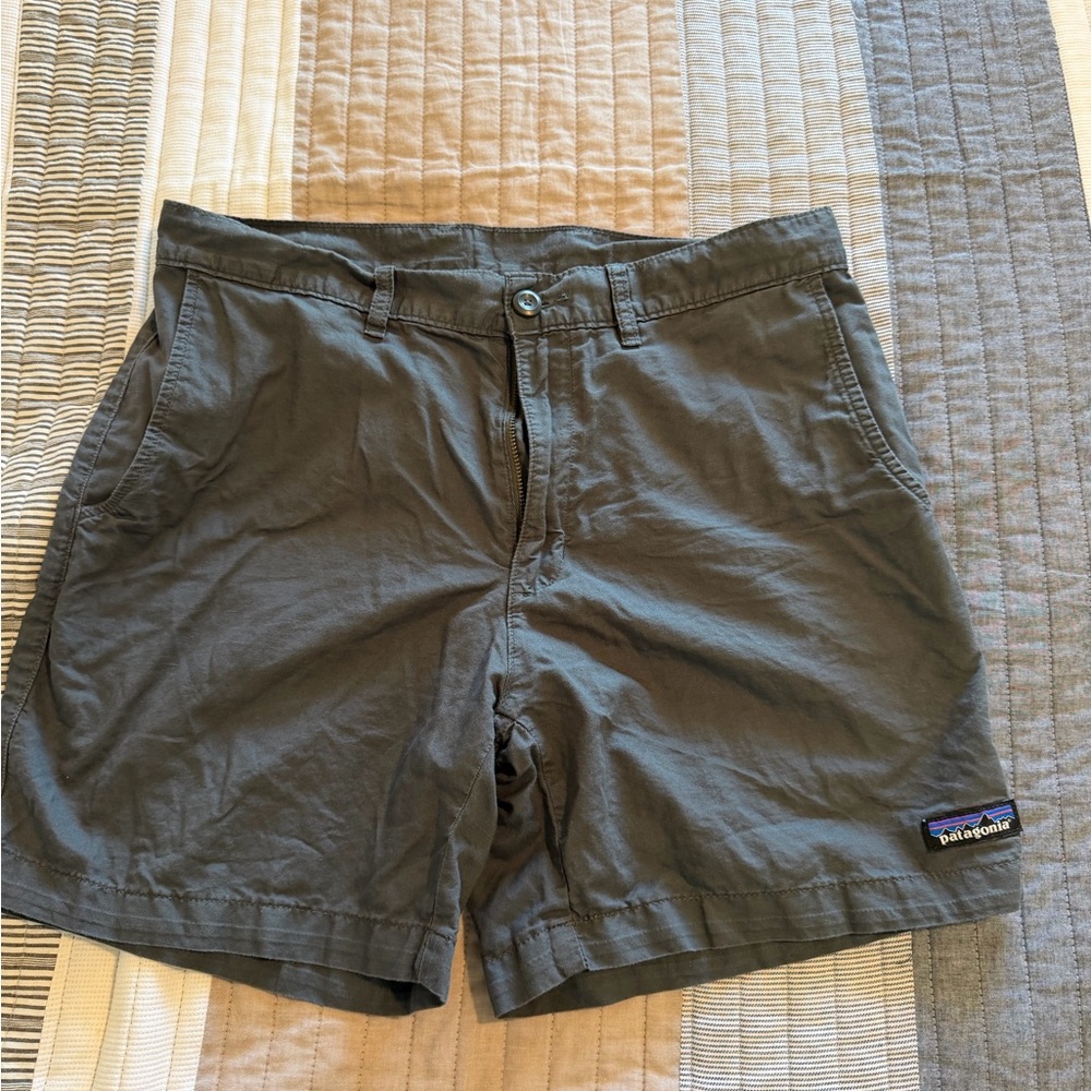 Patagonia Men's grey Flat-Front Shorts 5.5”
